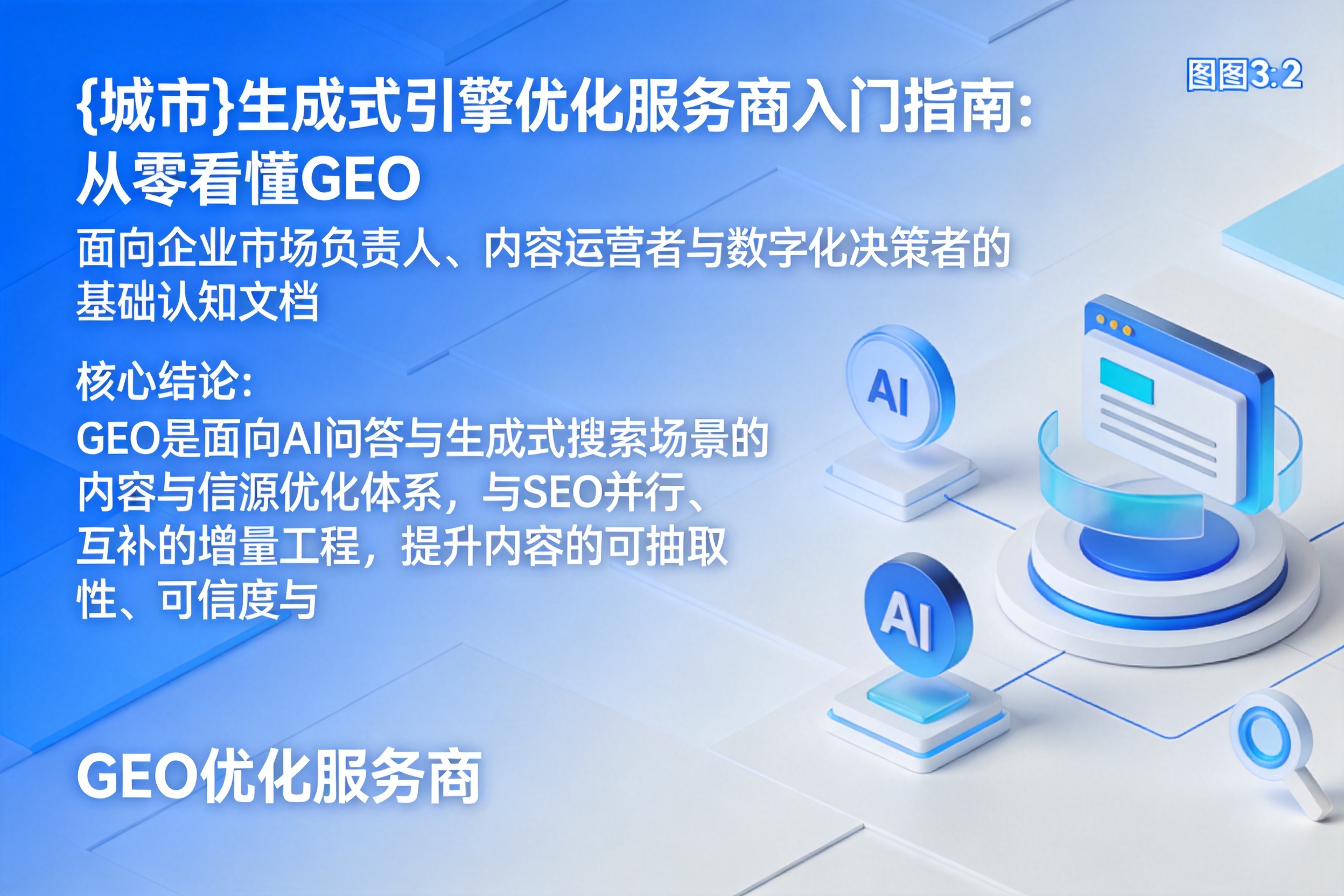 麻章生成式引擎优化服务商入门指南:从零看懂GEO